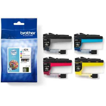 Pack de 4 Cartouches LC424VAL - BROTHER - Noir