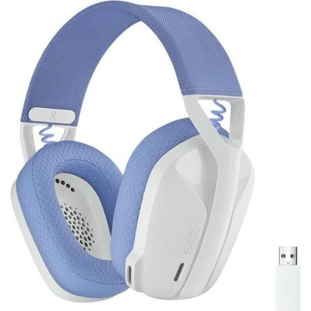 Casque gaming sans fil&nbsp;Logitech -G435 LIGHTSPEED - BLANC - Léger Bluetooth avec micro