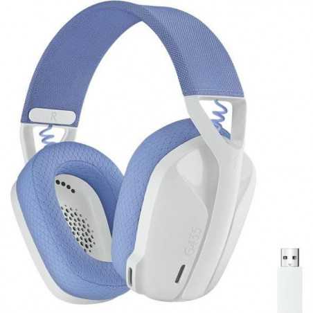Casque gaming sans fil&nbsp;Logitech -G435 LIGHTSPEED - BLANC - Léger Bluetooth avec micro intégré pour PC, PS4, PS5, Switch, Mobile