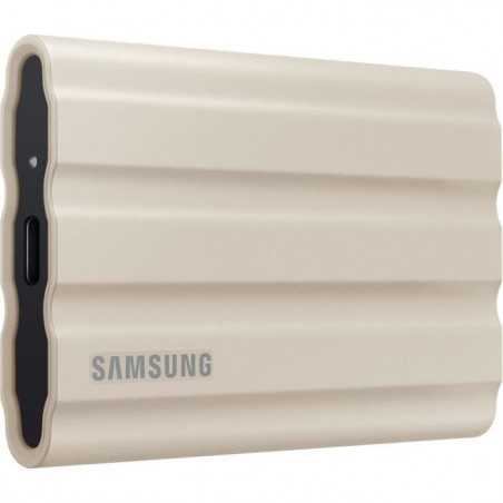 SAMSUNG - T7 Shield Beige - SSD Externe - 1 To - USB 3.2 - Vitesse lecture jusqu'à 1 050 Mo/s