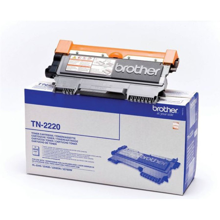 Cartouche de toner Brother TN-2220 Noir haute capacité - 2600 pages - Compatible HL-2