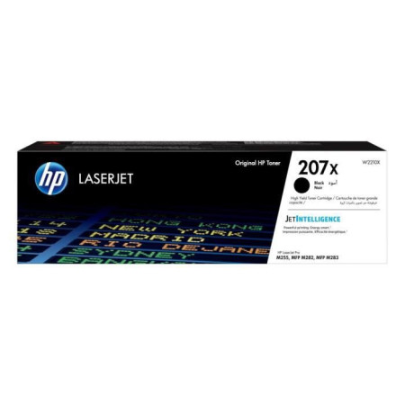 HP 207X Cartouche de toner noir LaserJet grande capacité authentique (W2210X) pour HP