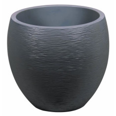 EDA Pot rond Graphit Ø50cm - Contenance 46L - Gris anthracite EDA Pot rond Graphit Ø50cm - Contenance 46L - Gris anthracite