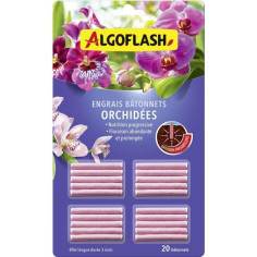 ALGOFLASH - Bâtonnets Engrais Orchidées 20 bâtonnets ALGOFLASH - Bâtonnets Engrais Orchidées 20 bâtonnets