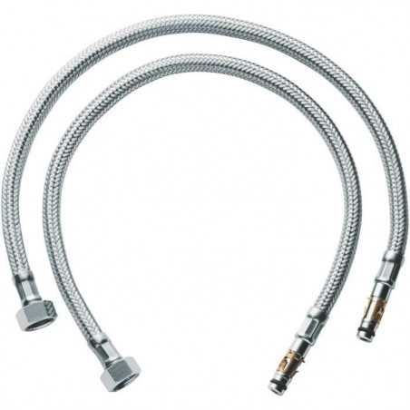 Flexible alimentation annelé - GROHE - 45484000 - Métal - 5 ans de garantie - pieces - paire de robinet