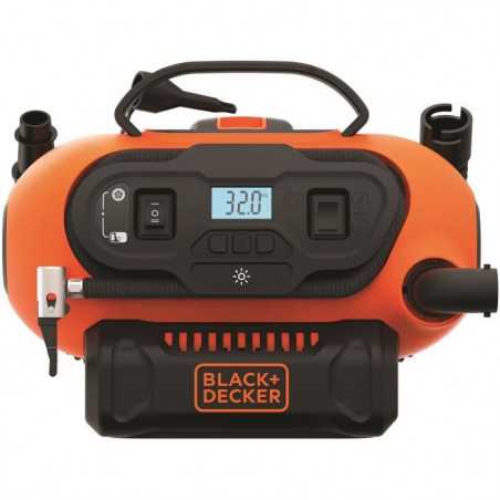 Gonfleur compresseur filaire ou sans fil - BLACK+DECKER - BDCINF18N-QS - 18V - 11 BARS/ 160 PSI - sans batterie
