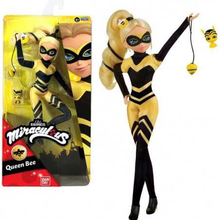Poupée mannequin Queen Bee - Miraculous Ladybug - BANDAI - Jaune - Enfant - 26 cm