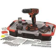 Perceuse-Visseuse sans-fil 18V BLACK+DECKER (2 Batteries 1 Perceuse-Visseuse sans-fil 18V BLACK+DECKER (2 Batteries 1