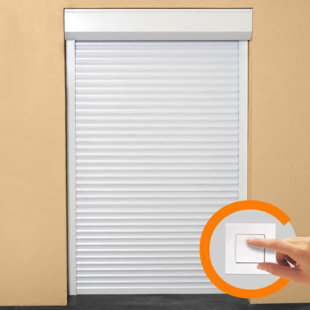 Volet roulant H220 cm x L150 cm en aluminium recoupable en largeur et hauteur - Manoe