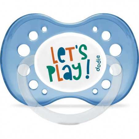 DODIE Sucettes Anatomiques +18 Mois sans BPA, Résistante -Let's Play/Ecureuil/Fusée NUIT- Lot de 3