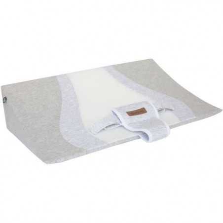 Plan incliné en 3D a&nbsp; 25 degres - Blanc - 70 x 140 cm