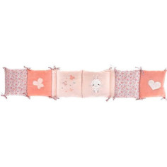 DOMIVA Tour de lit Lapinou - Microfibre 100% Polyester - Adaptable - Rose - 30 x 180 cm DOMIVA Tour de lit Lapinou - Microfibre 100% Polyester - Adaptable - Rose - 30 x 180 cm