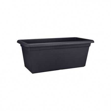 ELHO Jardiniere Green Basics XXL - L 29,5 x W 59,2 x H 27,7 cm - Extérieur - Vivre noir