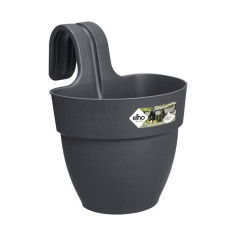 Pot de fleurs ELHO Vibia Campana Easy Hanger Small - Anthracite - Balcon extérieur -