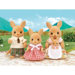 SYLVANIAN FAMILIES - Famille Kangourou - 5272 - Composée de 4 personnages - Pour enfa