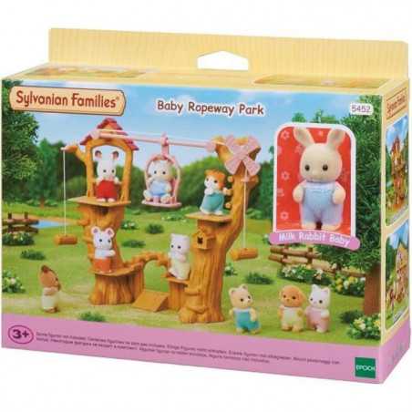 Figurine miniature - SYLVANIAN FAMILIES - La tyrolienne des bébés - Henry le bébé lapin creme - Multicolore