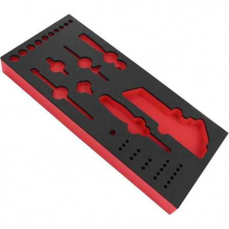 Plateau mousse vide pour module FACOM - PM.MODR1A - Pour cliquet douilles 1/4