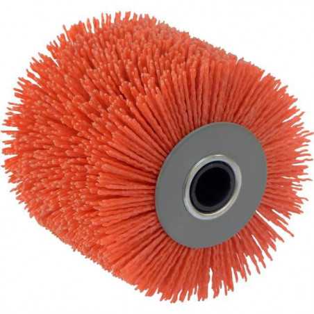 Brosse nylon fil abrasif rouge pour REX120C et REX200 - FARTOOLS - métal/plastic - garantie 2 ans