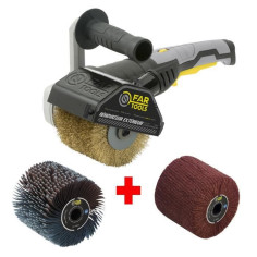 FARTOOLS Rénovateur REX120C + brosse lanieres abrasives et fibre synthétique Pou FARTOOLS Rénovateur REX120C + brosse lanieres abrasives et fibre synthétique Pou