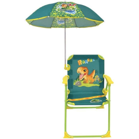 FUN HOUSE JURASSIC WORLD Chaise pliante de camping dinosaures - H.38.5 xl.38.5 x P.37