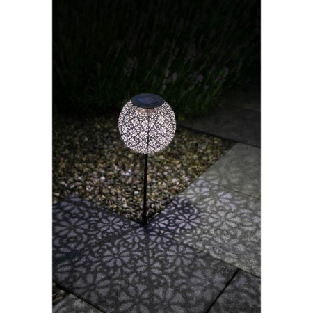 Décoration métal a énergie solaire - Design rétro - GALIX - 1 LED blanche - 8 heures