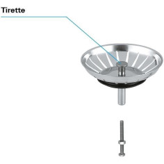 Vidage - GROHE - Bonde grille a évier - Inox - A grille - Intérieur Vidage - GROHE - Bonde grille a évier - Inox - A grille - Intérieur