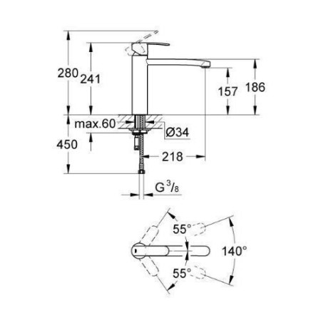  robinet mousseur économique d'eau