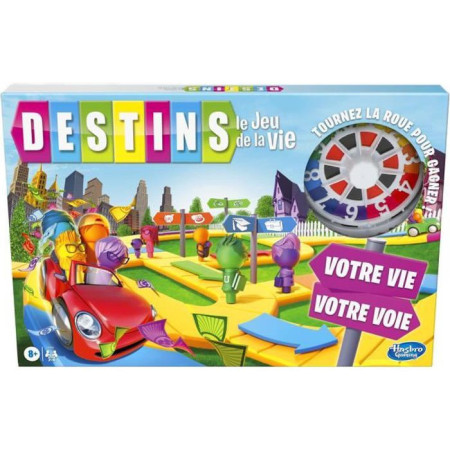 Destins Le jeu de la vie - Jeu de plateau pour la famille - 2 a 4&nbsp;joueurs - pour enfa