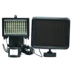 GALIX Spot solaire tres éclairant avec détecteur de présence - 80 LED - Noir GALIX Spot solaire tres éclairant avec détecteur de présence - 80 LED - Noir