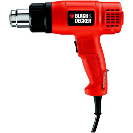 Décapeur Thermique Filaire BLACK+DECKER - Poignée pistolet 1750W 570 a 740L/min (Livr