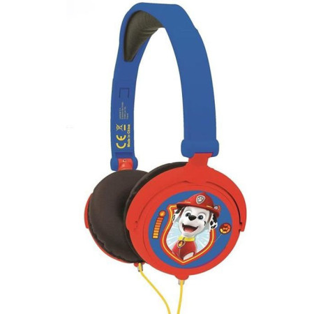 Casque stéréo filaire pliable Pat' Patrouille pour enfants avec limitation de volume