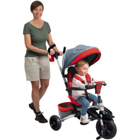 MONDO Tricycle évolutif convertible et pliable avec siege rotatif - On & Go Moovi Exp