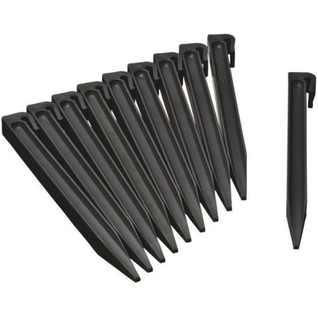 Ancres pour bordure de jardin en polyéthylene recyclé - NATURE - H26