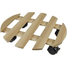 NATURE Tablette a roulettes pour plantes - Sapin - H7 NATURE Tablette a roulettes pour plantes - Sapin - H7