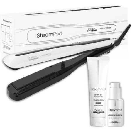 Steampod 3.0 - Pack Cheveux Fins : Lisseur Vapeur Professionnel + Lait de lissage Vap