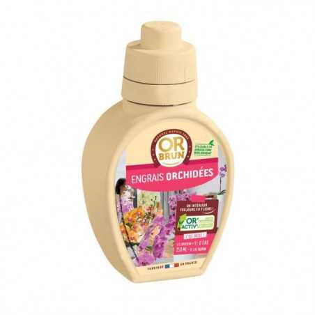 OR BRUN Engrais orchidées - 250ml - Améliore & favorise la croissance - Fabriqué en France OBRECLORCH250