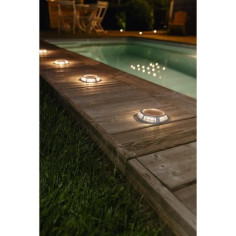 Spot solaire en aluminium 15 lumens blanc chaud - GALIX - Classique - Energie solaire - Extérieur Spot solaire en aluminium 15 lumens blanc chaud - GALIX - Classique - Energie solaire - Extérieur