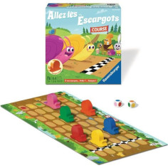 Allez les escargots - Ravensburger - Jeu desociété enfants - Jeu de parcours - 2 a 6 Allez les escargots - Ravensburger - Jeu desociété enfants - Jeu de parcours - 2 a 6