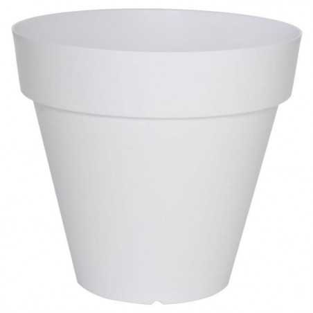 Pot de fleurs - RIVIERA - Soleilla rond - 49 x 45cm - Blanc