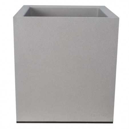 Bac a fleurs - RIVIERA - Granit Carré - Plastique - 40x40 cm - Stone