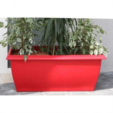 Jardiniere - RIVIERA - Evolution - 80 x 40 x H 32 cm - 64 L - Rouge