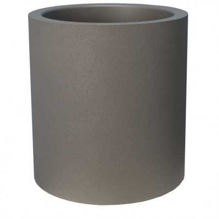 Bac a fleurs - RIVIERA - Granit rond - D39x 43cm - Gris