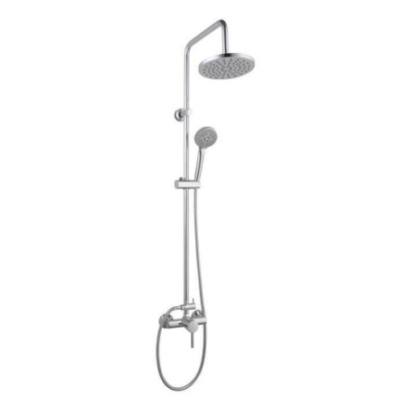 Colonne de douche ROUSSEAU Timaru avec mitigeur mécanique chrome - Tete de douche ori