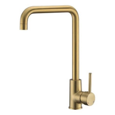 ROUSSEAU Robinet mitigeur de cuisine Kiloo - Sans douchette - Laiton brossé ROUSSEAU Robinet mitigeur de cuisine Kiloo - Sans douchette - Laiton brossé