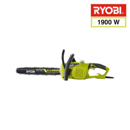 RYOBI - Tronçonneuse 1900 W - guide 35 cm - 15 m/s - tendeur sans outil - 2eme chaîne
