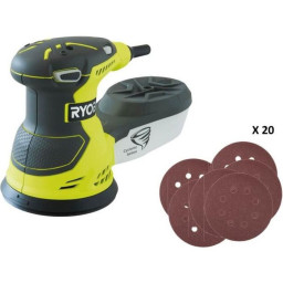 RYOBI - Ponceuse excentrique 300 W - 7 000-13 000 osc/min - diam. 125 mm - Livrée en