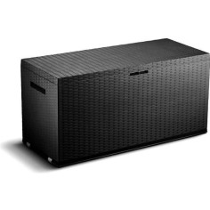 TOOD Malle / coffre de rangement en résine - 350 L - 120 x 52 x 60 cm - Gris anthracite TOOD Malle / coffre de rangement en résine - 350 L - 120 x 52 x 60 cm - Gris anthracite
