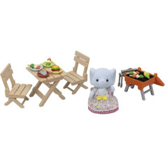 Figurine miniature - SYLVANIAN FAMILIES - La fille éléphant et son set de pique-nique Figurine miniature - SYLVANIAN FAMILIES - La fille éléphant et son set de pique-nique