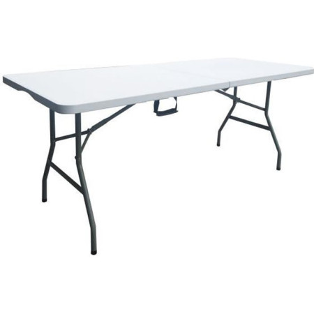 Table de réception traiteur pliante - 8 personnes - 180x74xH73