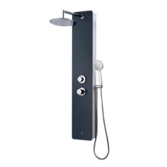 ROUSSEAU Colonne de douche Hydromassante Eris gris anthracite ROUSSEAU Colonne de douche Hydromassante Eris gris anthracite